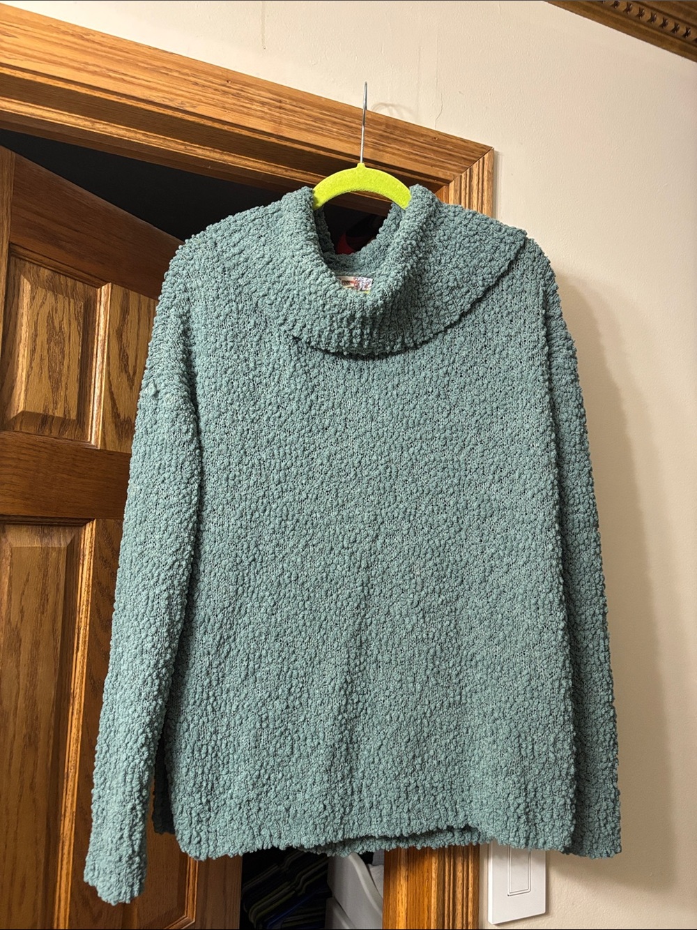Pink Republic Seafoam Green Cowl Neck Sweater